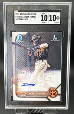 ALEXANDER SUAREZ 2022 Bowman Chrome CPA-AS 10 SGC 10 SF GIANTS 🔥 SGC 20 Gem 10