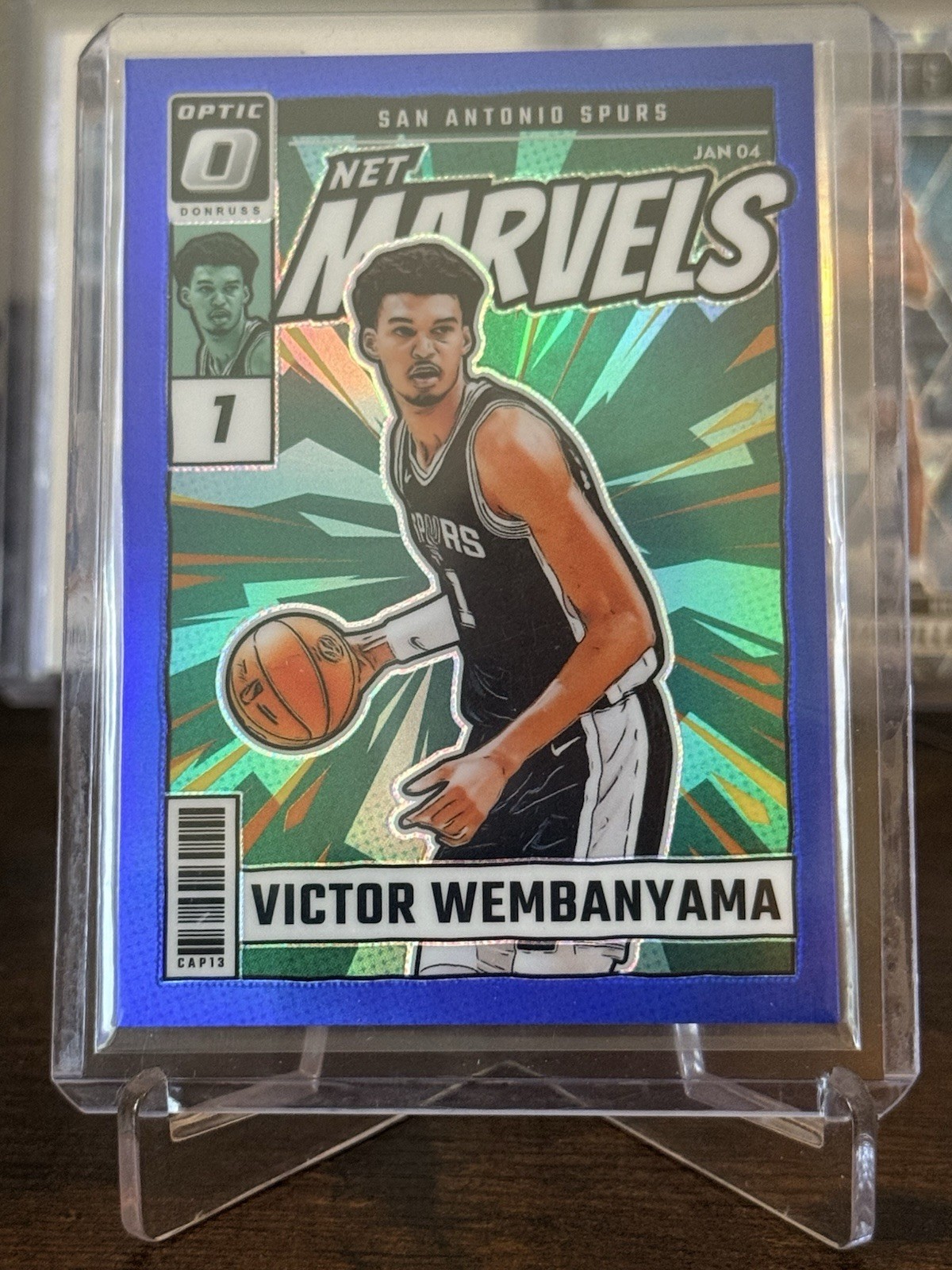 2024-25 Panini Donruss Optic Net Marvels Victor Wembanyama Blue /49