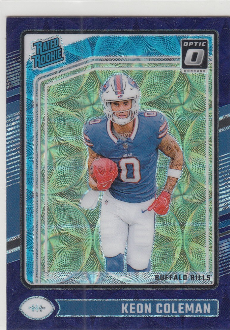 2024 Donruss Optic Parallel Purple Scope KEON COLEMAN RC #263 Bills