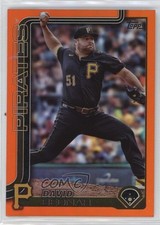 2025 Topps Series 2 Orange Rainbow Foilboard /25 David Bednar #381 0ln9