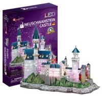 Cubic Fun 3D LED Puzzle Schloss Neuschwanstein, 128 Teile