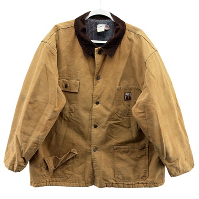 #ad #ad Vintage Steiner Thermal Tuff Coat Mens 2XL Brown Canvas Wool Lined USA $59.99