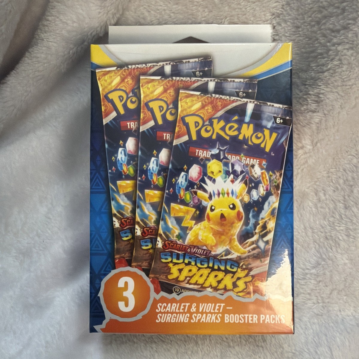 pokemon 3 booster packs Pokemon TCG Surging Sparks Booster Bundle Sealed with 3 Pokémon Packs