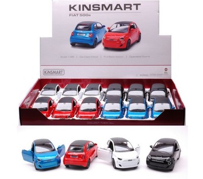 1 PEZZO  Kinsmart FIAT 500e cm 12 1:28