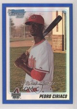 2010 Bowman Chrome Prospects Blue Refractor 249/250 Pedro Ciriaco #BCP18 5tr