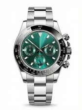 Tona Mod – Steel · Green Dial – 40mm – Chronograph