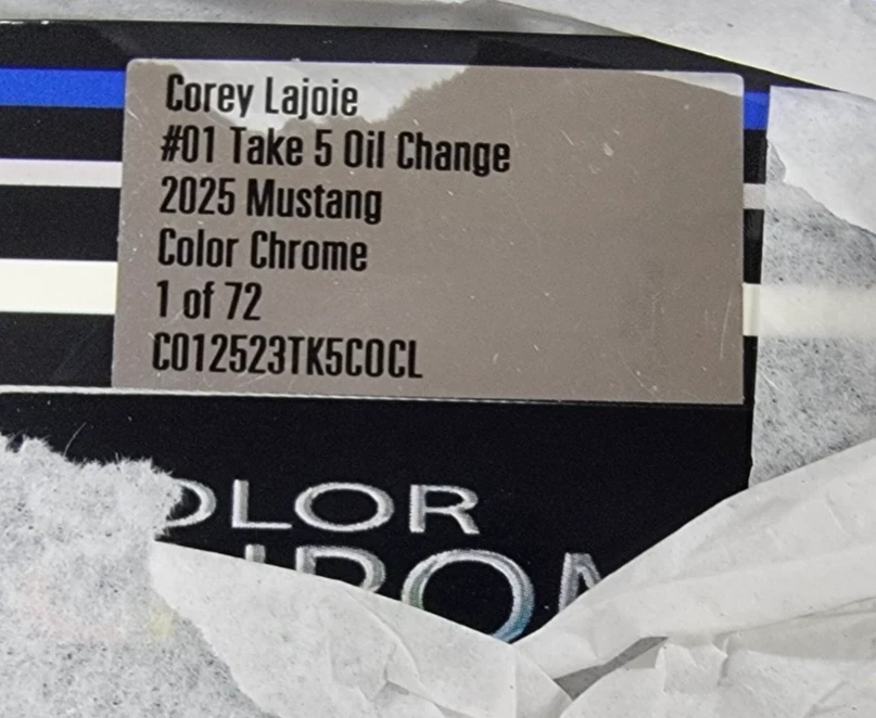 Corey LeJoie #01 TAKE 5 *COLOR CHROME* Mustang 2025 1:24 C012523TK5COCL - Immagine 2 di 4