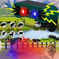 Solar Outdoor Motion Sensor Alarm 2 130db Ultrasonic Siren Motion Detector Alarm