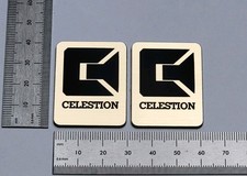 Celestion Speaker Badge Logo Emblem Premium 3D Gold Pair With Adhesive 