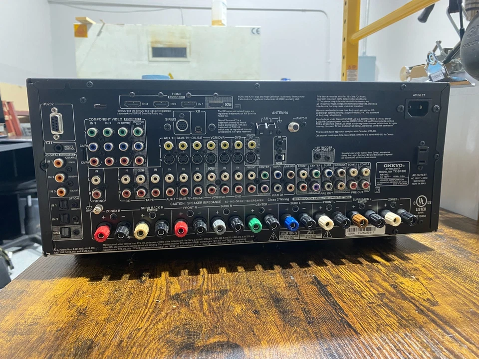 Onkyo TX-SR606 7.1 MultiZone Home Theater AV Receiver w/Remote Bundle - Image 3 of 3
