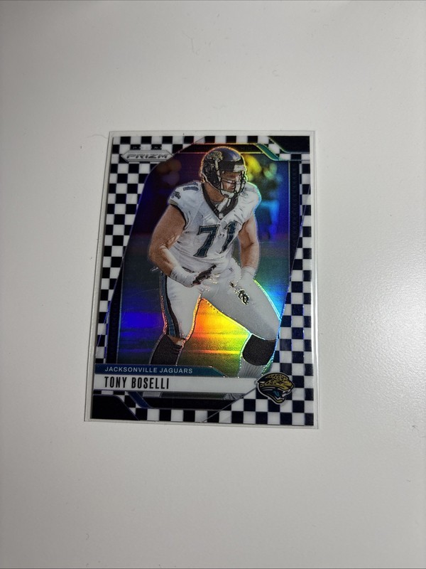 Tony Boselli Black & White Checkerboard SP 2024 Panini Prizm Football - Jaguars