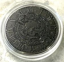 10 Pcs. MEMENTO MORI-MEMENTO VIVERE Skull Good Luck Heads Tails Gift Coins