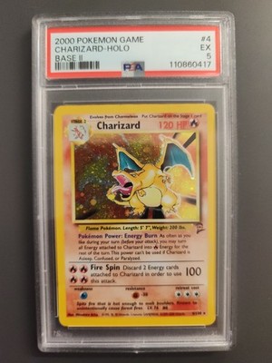 2000 Pokemon Base Set 2 4/130 Charizard Holo PSA 5