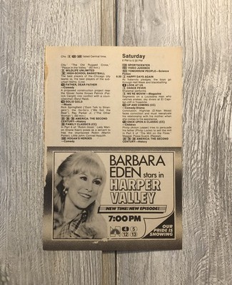 Vintage 1980 s TV Show Harper Valley TV Guide Magazine Ad 0C25