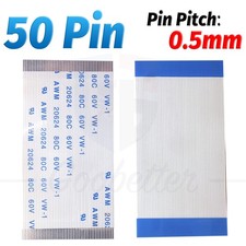5cm-30cm L&auml;nge FPC FFC Flachbandkabel Flat Kabel 50Pin 0,5mm Pitch, Typ A, B