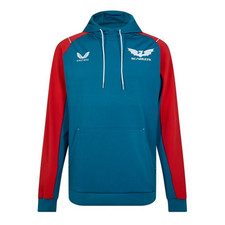 Scarlets Rugby Men's Hoodie Castore Logo Hood - New