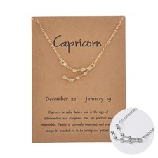 Twelve constellation crystal star female shiny constellation zodiac Fashion