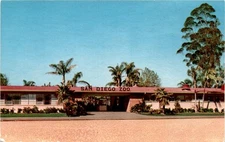 San Diego Zoo, BLDG.1, Color Series, Entrance, Stamp, ODK- Postcard
