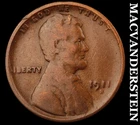 1911-S Lincoln Wheat Cent - Scarce  Semi-key  Better Date  No Reserve  #K2404