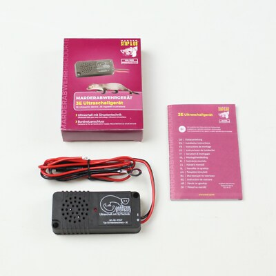 Stop & Go Marderabwehr Ultraschall 12V Auto Marderschutz Gerät Marderschreck KFZ