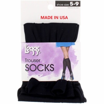 10 Pairs L'eggs  Women's Trouser Socks size 5-9 ''MADE IN USA''