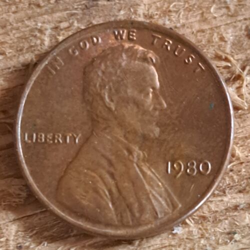 1980 lincoln penny no mint mark rare - Picture 1 of 2