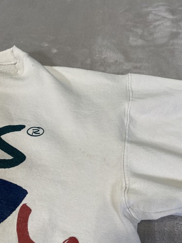 Vintage 80s Guess Crewneck Unisex Size Small White Pullover Sweatshirt Graphic - Picture 13 of 15