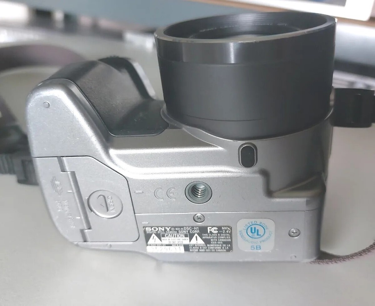Sony Cybershot DSC-H1, 5.1 MP, Zoom 12x, Appareil Bridge Vintage, Fonctionnel