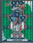 2021 Panini Mosaic Basketball Green Mosaic LeBron James #246 PSA 9