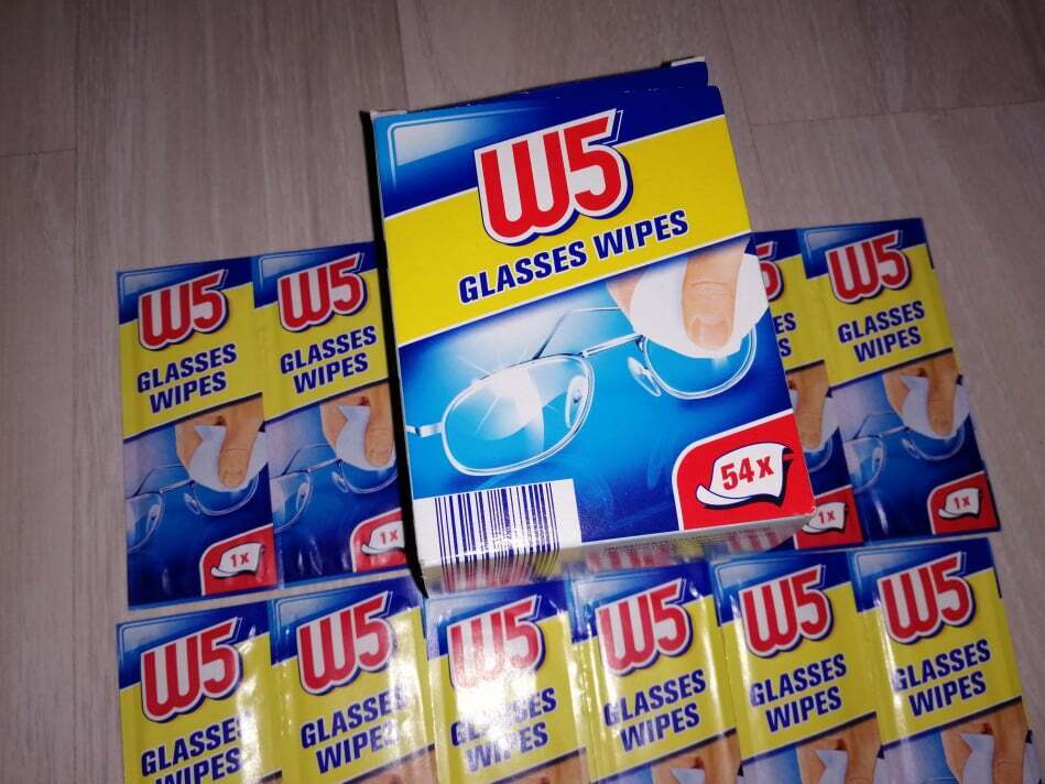 W5 Cleaning Wet Wipes 2 packX54pcs in box for Glasses, tablet and any more  NEW