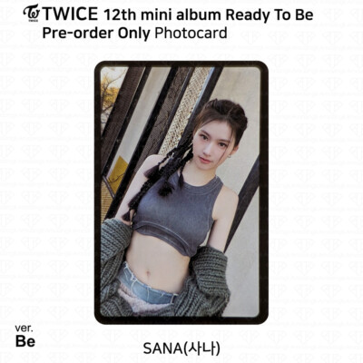 TWICE 12th Mini Album Ready To Be Photocard Message Card Poster