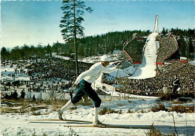 Oslo, Norway, Holmenkollen Ski Jump, ski museum, ski jumping Postcard