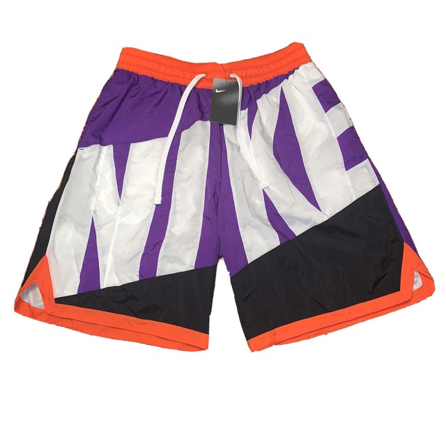 purple and orange nike shorts