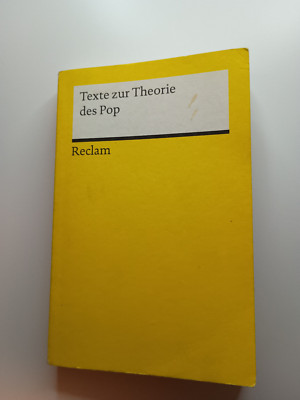 Charis Goer/Christoph Jacke (Hrsg.) - Texte zur Theorie des Pop (Reclam)