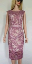 ASOS PURPLE LACE SLEEVELESS MIDI DRESS SZ.6 