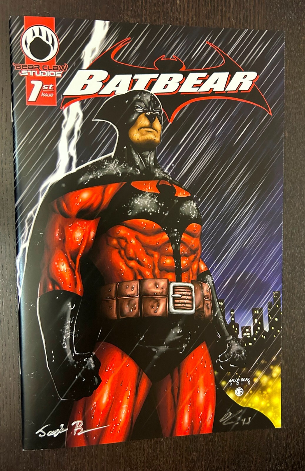 BATBEAR #1 (Bear Claw Studios Comics 2015) -- SIGNED Independent