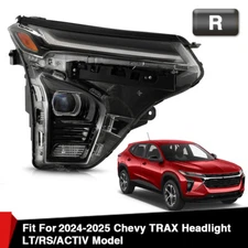 For 2024 2025 Chevy Trax LT RS Active Headlight W/ LED DRL Right Passenger Side
