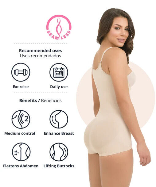 Colombian Seamless FAJA Body Shaper Thermal Butt Lifter Tummy control 1584