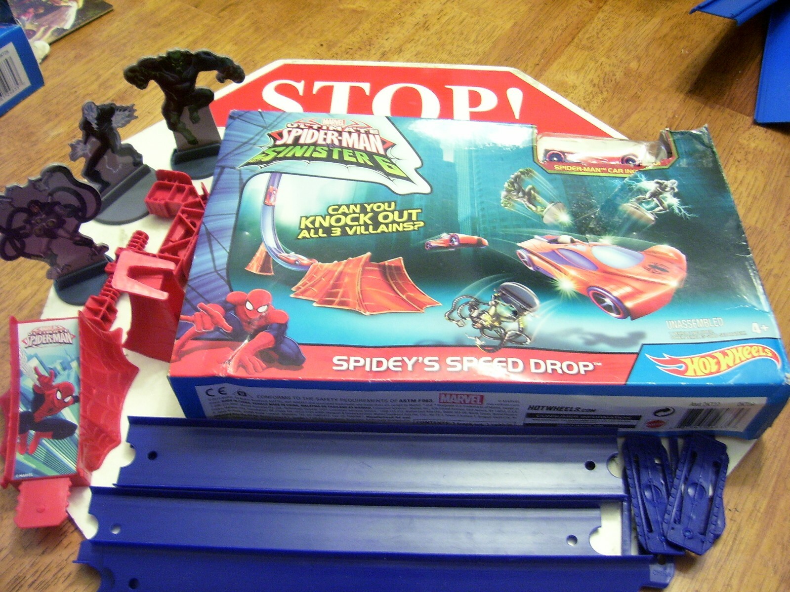 hot wheels spiderman track