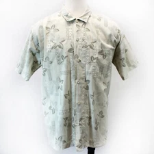 Local Motion Aloha Tropical print Hawaiian cotton shirt XL Made in USA