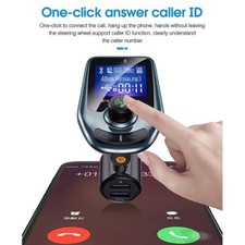 Wireless Bluetooth FM Transmitter MP3 Radio Adapter Car Kit USB Charger TF Card