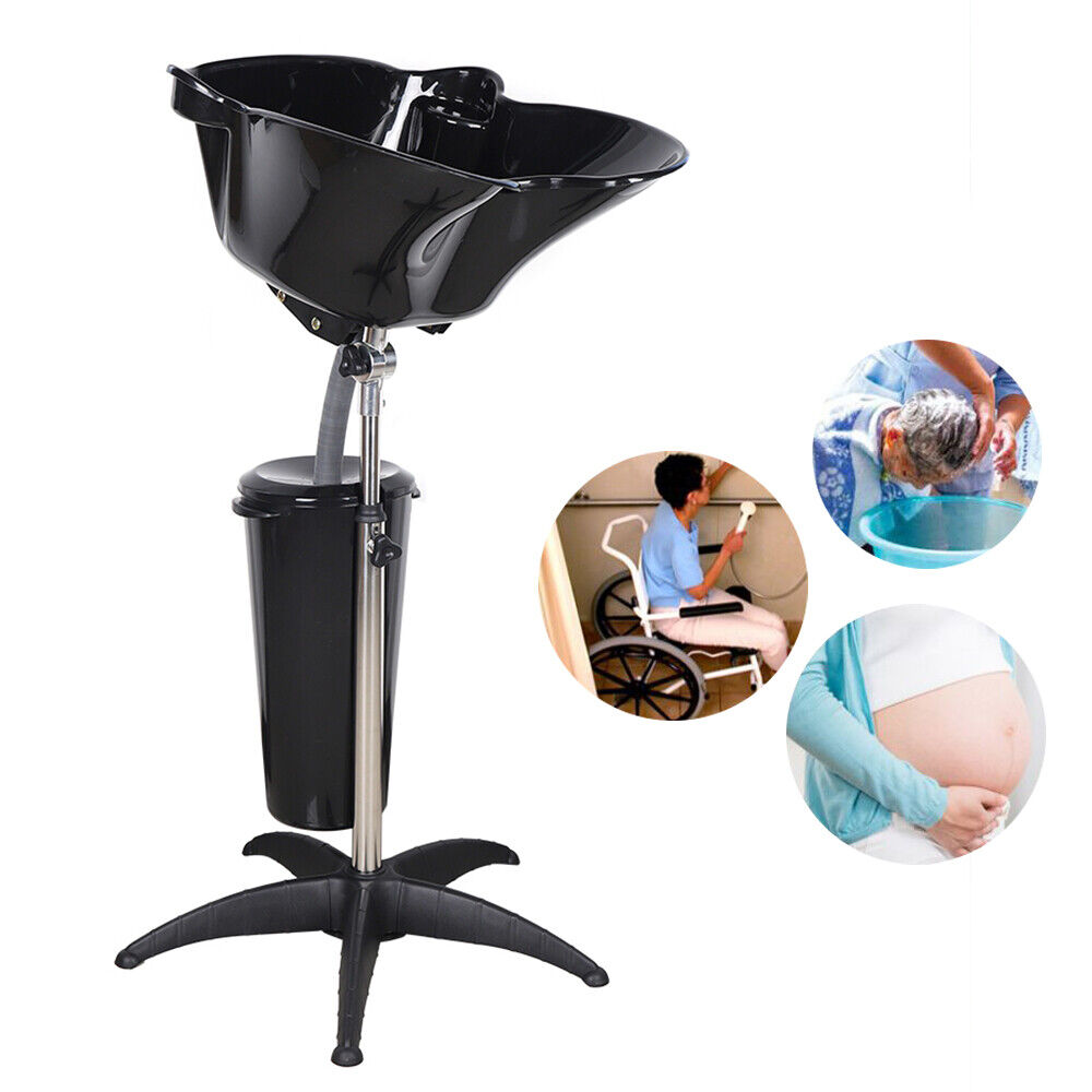 Black Portable Shampoo Limited time cheap sale Bowl Water Our shop most popular Sink Hair Salon Basin Treatmen