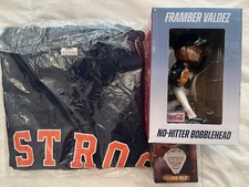 Framber Valdez 2022 World Series Ring, Replica Jersey XL & No Hitter Bobblehead