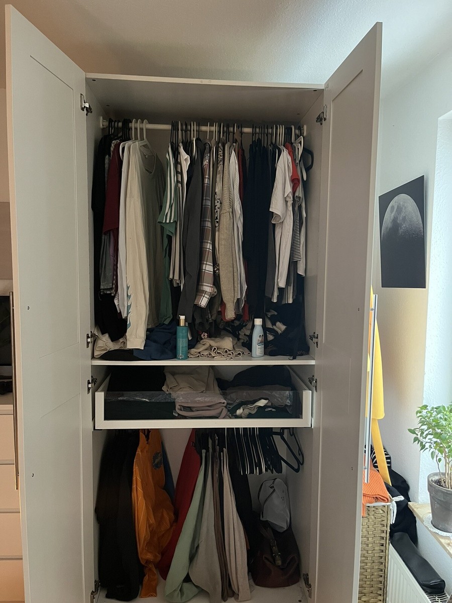 IKEA PAX kleiderschrank weiß zwei Türen