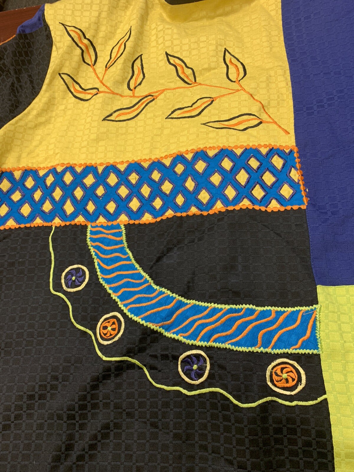 Vintage Maggie Barnes Patchwork Jacket Women’s 3X… - image 3