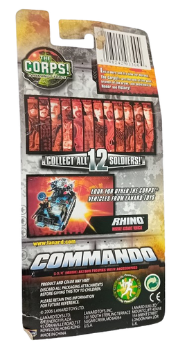 The Corps HAWK Commando Force Figure 2006 Lanard Toys New on Card MIB - Picture 4 of 6