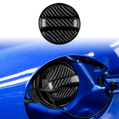 Black Fuel Tank Gas Cover Carbon Fiber For Subaru WRX STI XV BRZ