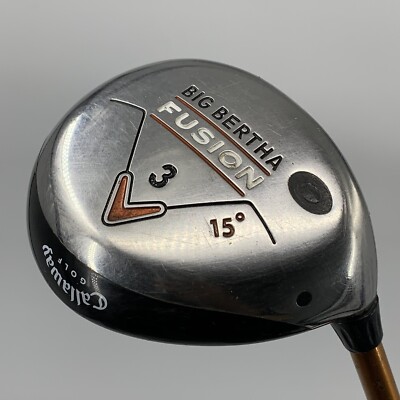 Callaway Big Bertha Fusion 15° 3 Wood Aldila NVS 65 Stiff Graphite