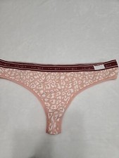 NWT CACIQUE Peach With White Spots Cotton Wide-Side Thong; Size 22/24