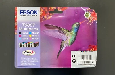 Genuine Epson Inks - T0801 - T0806 / T0807 - SELECT COLOURS LOT (INC VAT) - Image 1 of 2